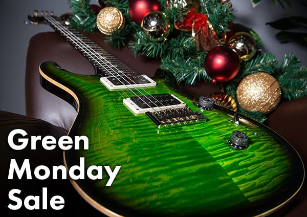 Green PRS-CU24CCEVS with text reading Green Monday Sale