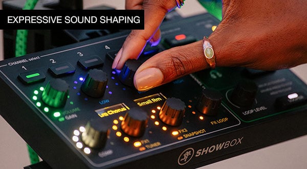 Mackie Showbox expressive sound shaping